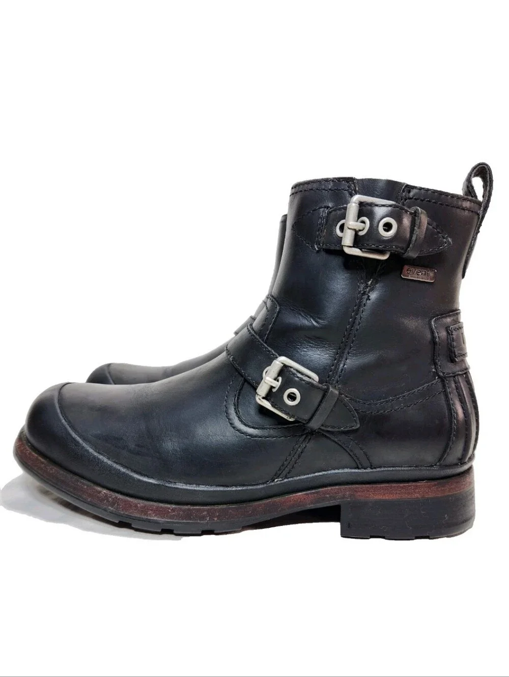 UGG Event Waterproof Motorcycle Boots Sz 9 Leather Harness Zip 1003402 Sheepskin
